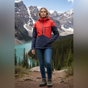 ICEPEAK Women's Red and Blue Outdoor Jacket.
